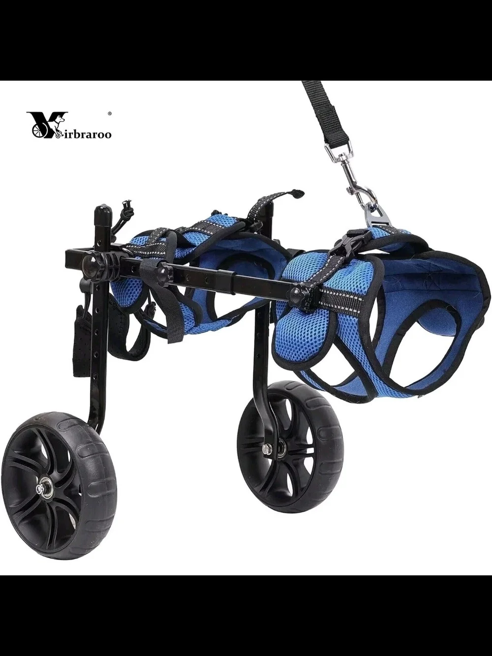 Blue Support Harness for Dogs with Wheelchair Compatibility